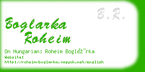 boglarka roheim business card